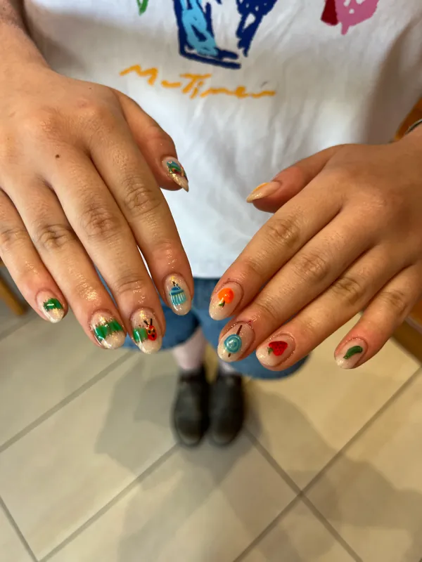 Nail art at Byron Beauty Bar